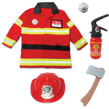 Great Pretenders 5 Pce Firefighter Costume 5-6