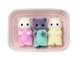 Calico Critters Persian Cat Triplets