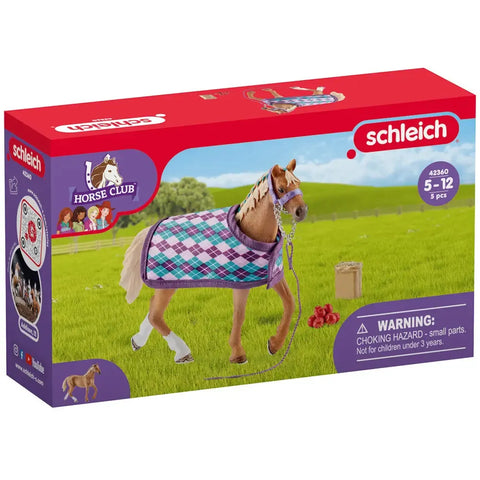 Schleich Horse Club English Thoroughbred w/ Blanket