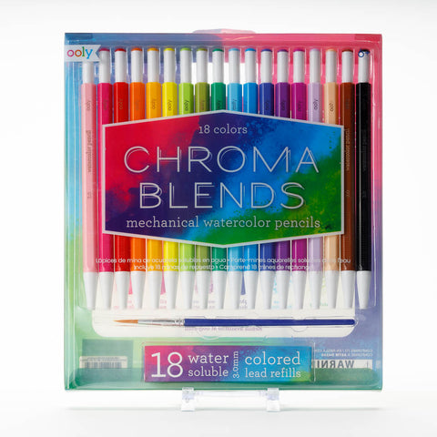 Ooly Chroma Blends Mechanical Watercolor Pencils 18 Pk