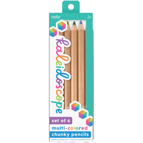 Ooly Kaleidoscope Multicolor Pencils 6 Pk