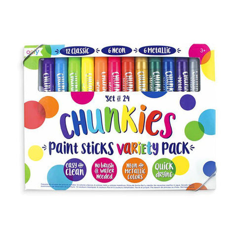 Ooly Chunkies Paint Sticks Variety 24 Pk