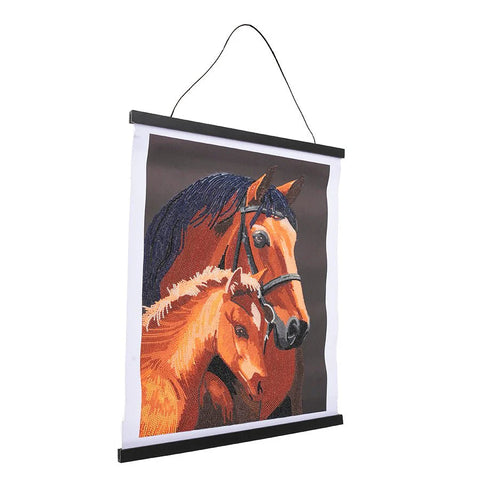 Crystal Art Scroll Kit Chestnut Mares