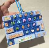 Lovely Capybara Keyboard Clicker - Blue