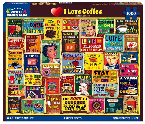 I love coffee Puzzle 1000 Pce