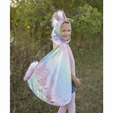 Great Pretenders Rainbow Reversible Unicorn Dragon Cape 5-6