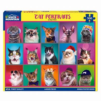 Cat Portraits Puzzle 500 Pce