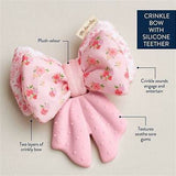 Sweetie Crinkle Bow w/ Silicone Teether