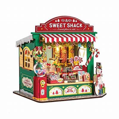 Rolife Miniature House Christmas Candy Stand 170 Pce