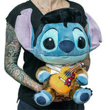 Stitch - Elvis w/ Gold Outfit & Orange Guitar Plush