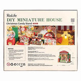 Rolife Miniature House Christmas Candy Stand 170 Pce