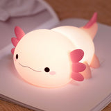 Happy Axolotl Night Light - Pink