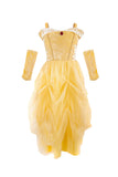 Great Pretenders Velvety Soft Yellow Princess Gown w/ Arm Warmers 5-6