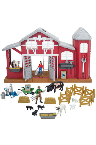Big Country Adventure Dairy Barn Playset 38 Pce