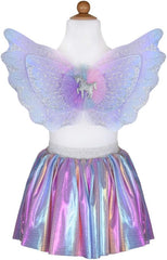 Great Pretenders Dreamy Unicorn Dress & Headband Iridescent Pink 5-6