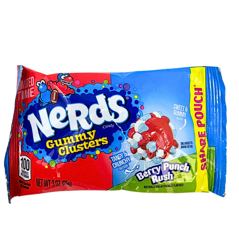 Nerds Berry Punch Rush Gummy Clusters 3 oz Bag
