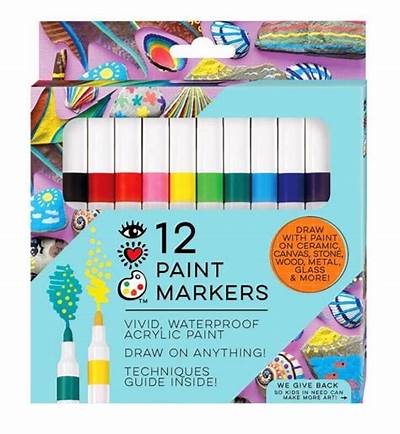 Acrylic Paint Markers 12 Pk