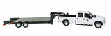 Black Flatbed Gooseneck Trailer w/ Ramps