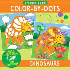 Color By Dots Dinosaurs Sticker Book