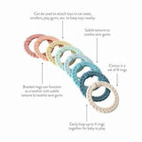 Bitzy Bands Pastel Teething Rings 3 Pk