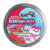 Crazy Aarons Scentsory Putty Watermelon Birthday Cake 2 in 1