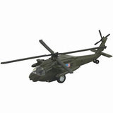 Die Cast 10" Blackhawk Helicopter w/ Light & Sound