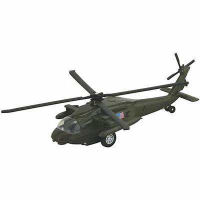 Die Cast 10" Blackhawk Helicopter w/ Light & Sound