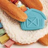 Itzy Lovey Plush Highland Cow w/ Silicone Teether
