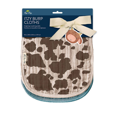 Itzy Burp Cloths - Giddy Up 2 Pk