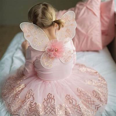 Great Pretenders Rose Gold Wings & Tutu 4-6