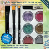 Sparkle Temporary Body Glitter Tattoo Boy/Girl Party Kit