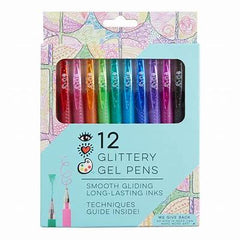 Glittery Gel Pens 12 Pk