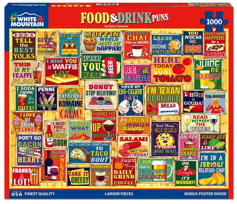 Food & Drink Puns Puzzle 1000 Pce