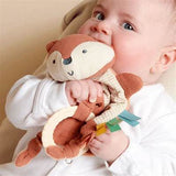 Bitzy Crinkle Fox w/ Teether Ring