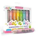Ooly Dot A Lot Dimensional Craft Paints 8 Pk - Pearlescent