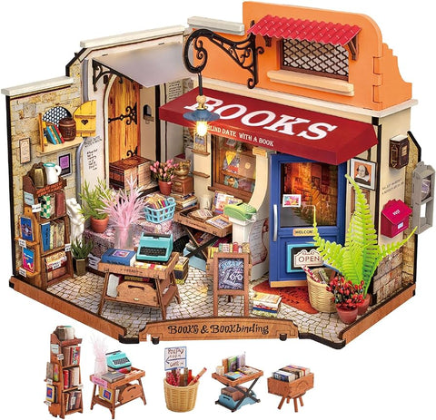 Rolife DIY Miniature House Corner Bookstore