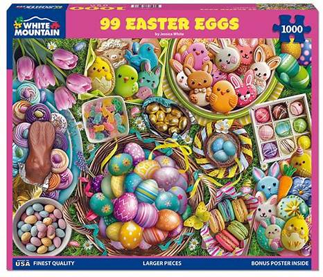 99 Easter Eggs Puzzle 1000 Pce