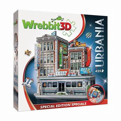 Wrebbit 3D Puzzle 1950's Diner 425 Pce