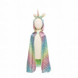 Great Pretenders Rainbow Reversible Unicorn Dragon Cape 5-6
