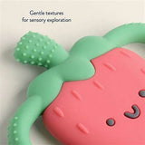 Chew Crew Strawberry Easy Hold Silicone Teether
