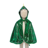 Great Pretenders Dragon Toddler Cape Green/Metallic 2-3