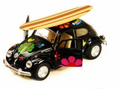 Die Cast 1967 Volkswagon Beetle w/ Surfboard