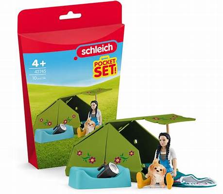 Schleich Camping Adventure w/ Kim Pocket Set
