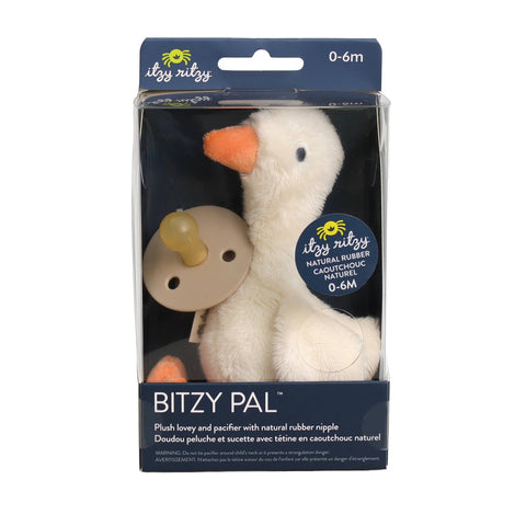 Bitzy Pal - Plush Goose & Pacifier