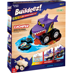 Buildeez Chomper Monster Shark Wooden Model Set