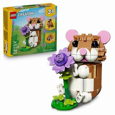 Lego Cute Hamster With A Flower 166 Pce