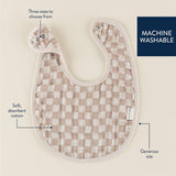 Itzy Bibs - Checkerboard 3 Pk