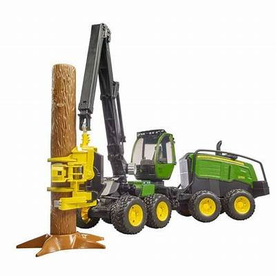 Bruder John Deere 1270G Harvester w/ Tree Trunk