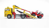 Bruder MAN TGA Tow Truck w/ Cross Country Jeep