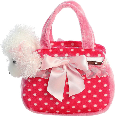 Fancy Pals Pink Polka Dot w/ Dog Carrier